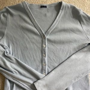 Brandy Melville blue button down cardigan